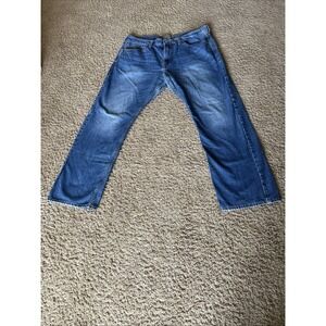 American Eagle Outfitters Jeans Mens 38x32 Blue Relaxed Straight Denim Cotton